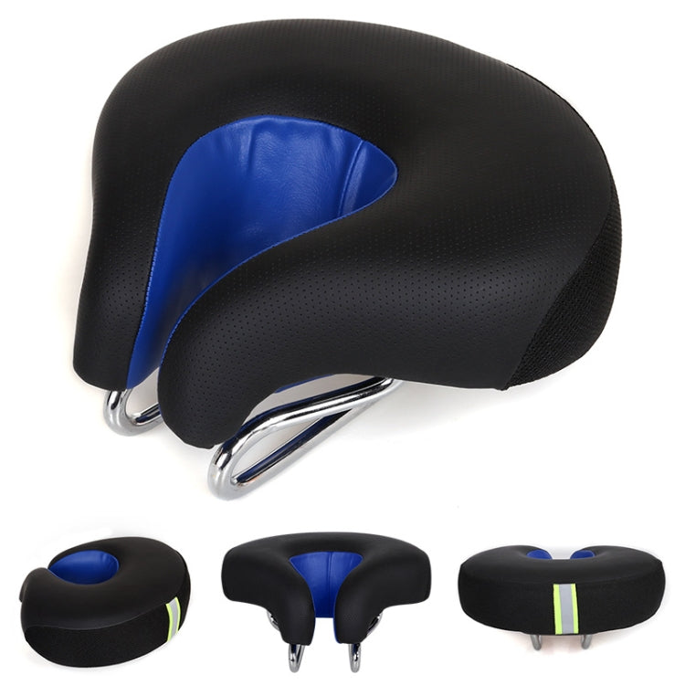 Noseless Bicycle Saddle Mountain Bike Thickened  Soft Cushion(Blue) - Bicycle Saddle by PMC TechLife | Online Shopping South Africa | PMC TechLife
