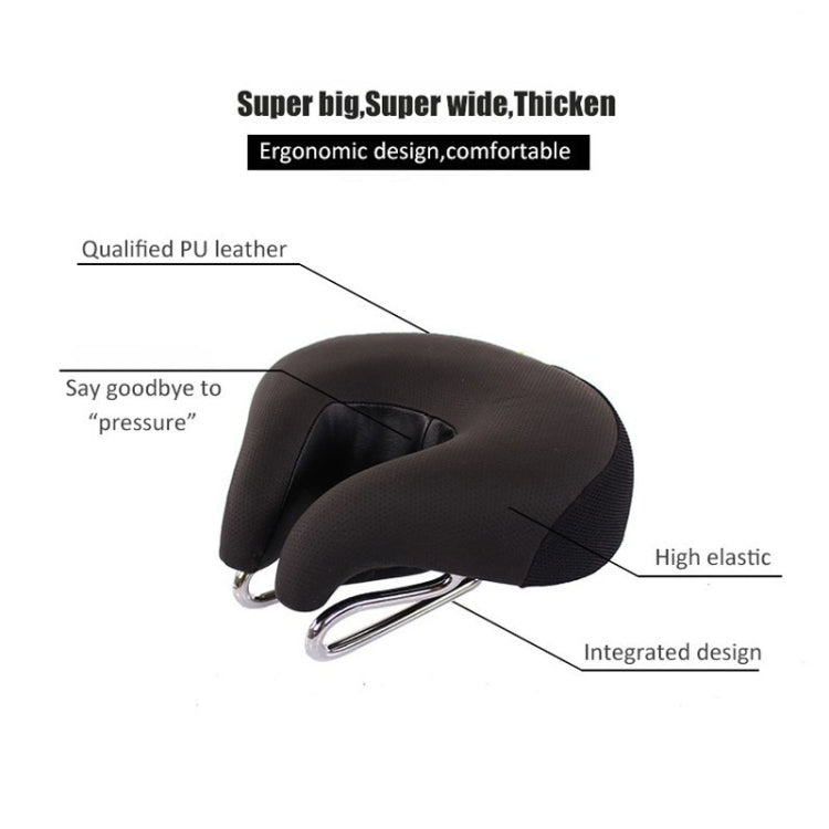 Noseless Bicycle Saddle Mountain Bike Thickened  Soft Cushion(Black) - Bicycle Saddle by PMC TechLife | Online Shopping South Africa | PMC TechLife