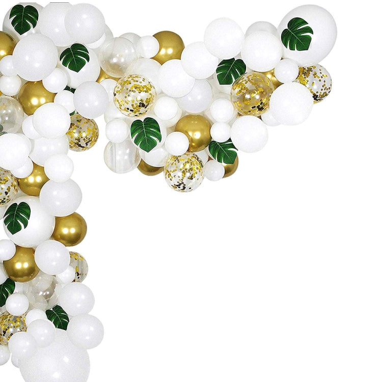 White Gold Party Theme Balloon Garland Set Birthday Wedding Decoration Balloon Set - Balloons by PMC TechLife | Online Shopping South Africa | PMC TechLife