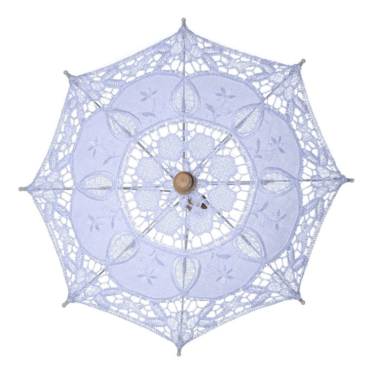 Wedding Bridal Lace Umbrella Shooting Props Wedding Supplies, Size: Length 43/Diameter 45cm(White) - Umbrellas by PMC TechLife | Online Shopping South Africa | PMC TechLife