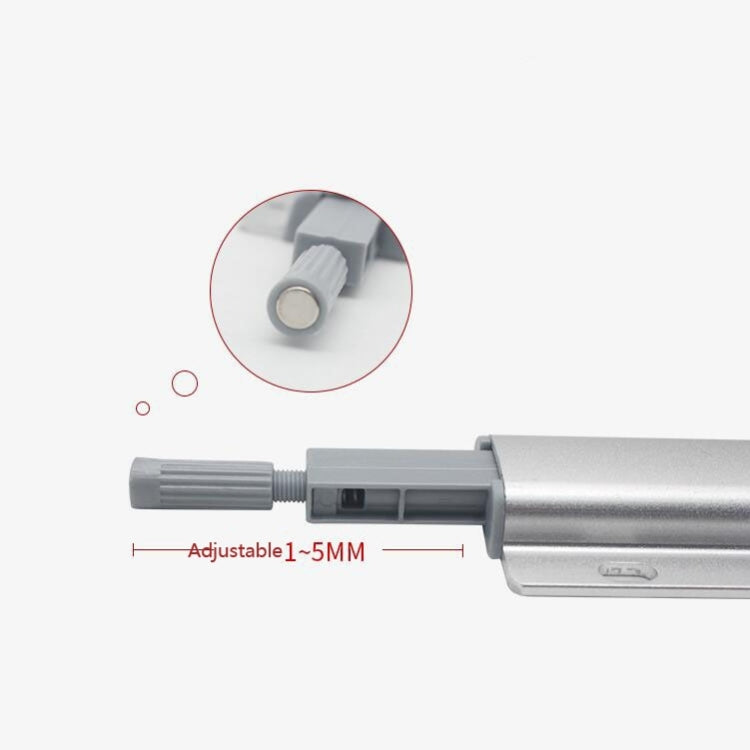 3 PCS Aluminum Alloy Bouncer Free Handle Push-Pull Cabinet Wardrobe Door Drawer Bouncer, Color: Silver - Furniture Accessories by PMC TechLife | Online Shopping South Africa | PMC TechLife