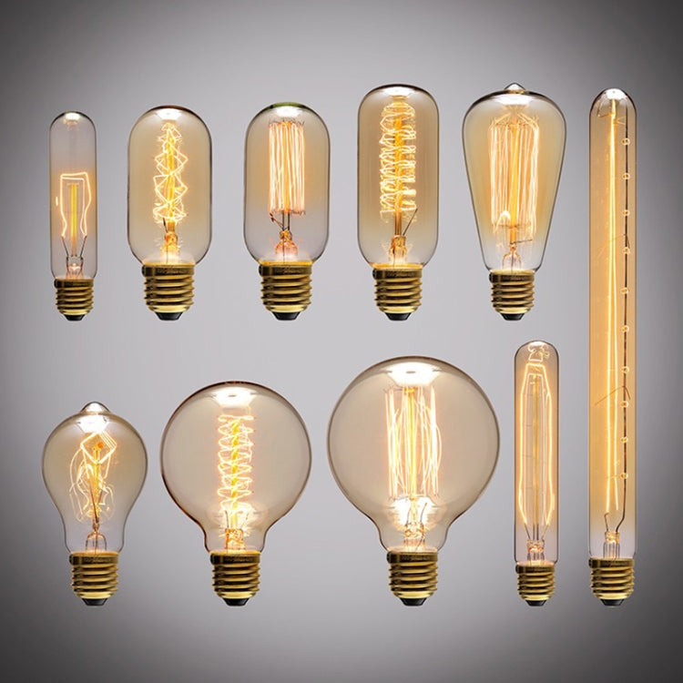 E27 40W Retro Edison Light Bulb Filament Vintage Ampoule Incandescent Bulb, AC 220V(ST64 Spirai) - Retro Lights by PMC TechLife | Online Shopping South Africa | PMC TechLife