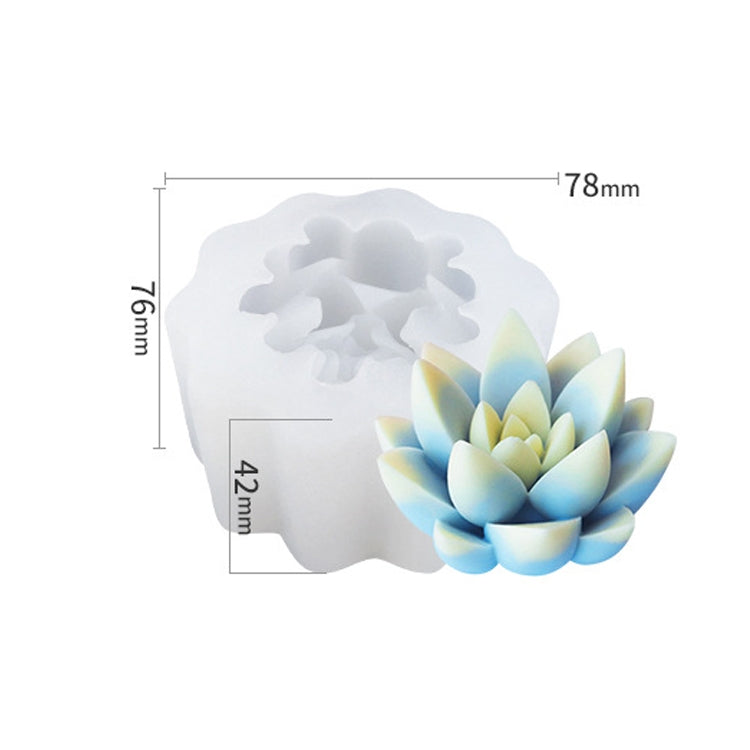 SX-ZW-196 Fleshy Three-Dimensional Candle Silicone Mold DIY Handmade Soap Aromatherapy Epoxy Mold - Candles & Candle Holders by PMC TechLife | Online Shopping South Africa | PMC TechLife