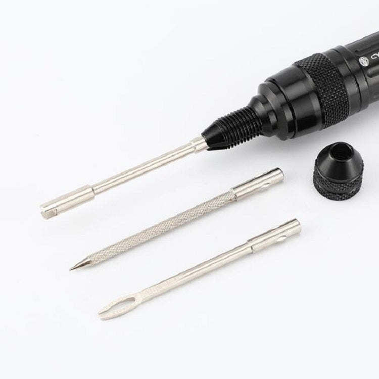 CYCLINGBOX Mountain Bike Vacuum Aluminum Alloy Tire Repair Tool Bicycle Repair Integrated Storage Design Tool(Black) - Maintenance tools by CYCLINGBOX | Online Shopping South Africa | PMC TechLife | Buy Now Pay Later Mobicred