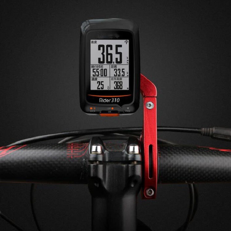 Bicycle Mountain Bike Aluminum Alloy Code Table Stand Universal Code Table Extension Flashlight Bracket(Black) - Holders by PMC TechLife | Online Shopping South Africa | PMC TechLife