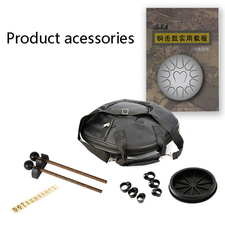 15-Tone Ethereal Drum 14-Inch Steel Tongue Drum Hollow Drum Sanskrit Drummer Disc(Navy Blue) - Percussion Accessories by PMC TechLife | Online Shopping South Africa | PMC TechLife | Buy Now Pay Later Mobicred