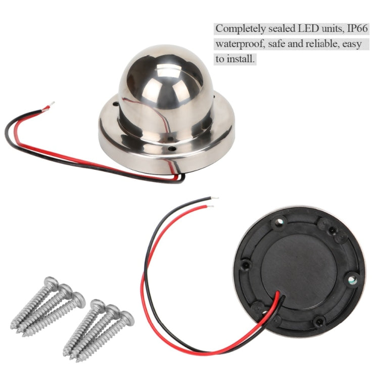 1 Pair Stainless Steel LED Navigation Light Red Green Sailing Signal Light for Marine Boat Yacht Warning Light, DC 12V - Underwater Lights by PMC TechLife | Online Shopping South Africa | PMC TechLife