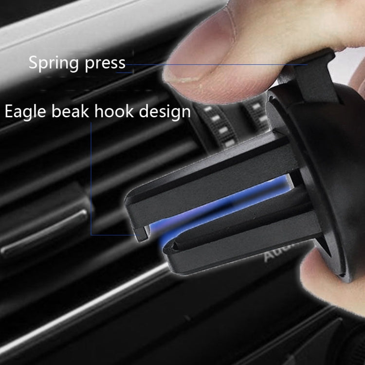 10 PCS Car Air Outlet Clip Accessories Round Olecranon Non-Slip Air Outlet Clip(Black) - Car Holders by PMC TechLife | Online Shopping South Africa | PMC TechLife