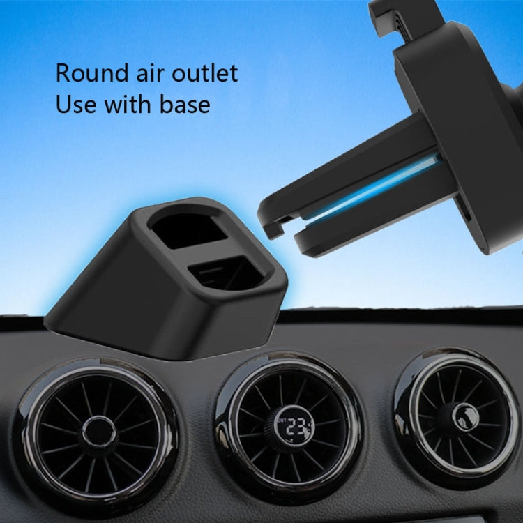 10 PCS Car Air Outlet Clip Accessories Round Olecranon Non-Slip Air Outlet Clip(Black) - Car Holders by PMC TechLife | Online Shopping South Africa | PMC TechLife