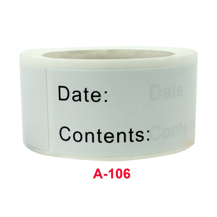 10 PCS Roll Home Kitchen Food Marking Date Sticker Label, Size: 1 x 3 inch(A-106) - Printer Paper & Stickers by PMC TechLife | Online Shopping South Africa | PMC TechLife
