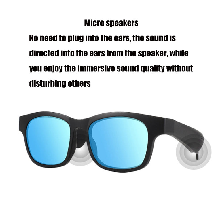 A12 Smart Bluetooth Audio Sunglasses Bluetooth Glasses(Blue) - Bluetooth Earphone by PMC TechLife | Online Shopping South Africa | PMC TechLife