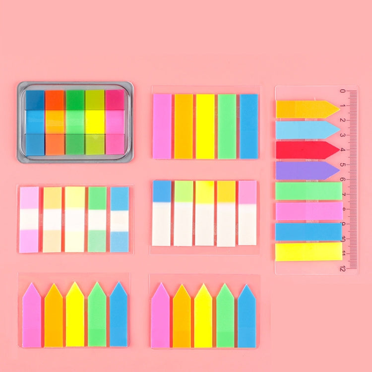 5pcs Fluorescent Transparent Small Sticker Note Indicator Label Index Sticker, Specification: 7660 (One Box) - Memo Paper by PMC TechLife | Online Shopping South Africa | PMC TechLife