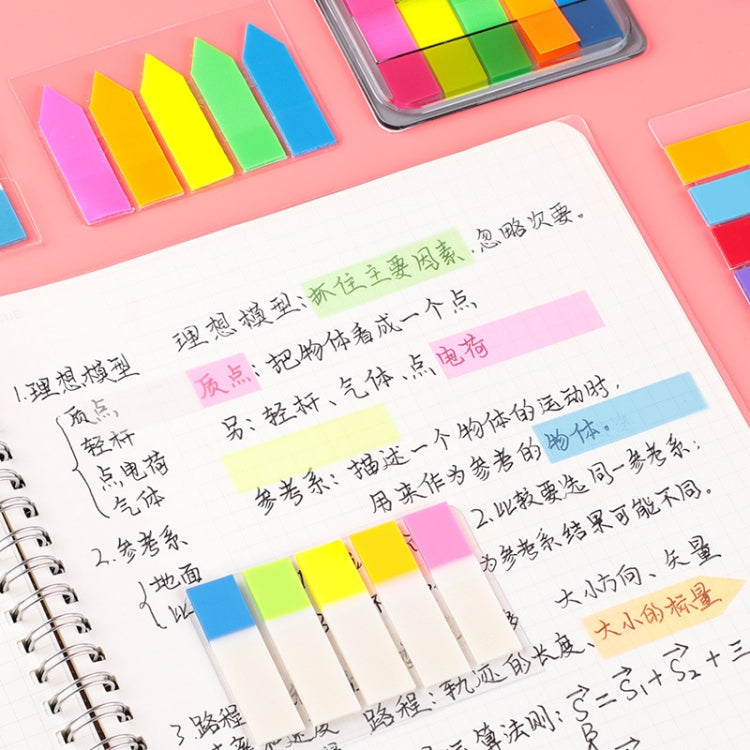 5pcs Fluorescent Transparent Small Sticker Note Indicator Label Index Sticker, Specification: 7660 (One Box) - Memo Paper by PMC TechLife | Online Shopping South Africa | PMC TechLife