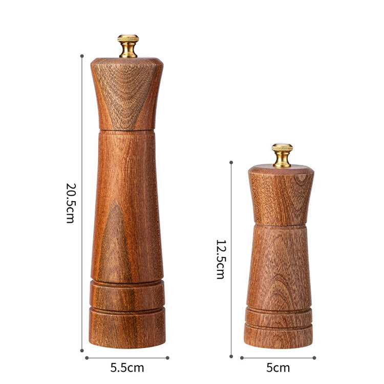 Wood Pepper Grinder Kitchen Household Manual Solid Pepper Powder Black Pepper Mill Grinder Bottle Seasoning Jar, Specification: 5 inch - Stirrer & Squeezer by PMC TechLife | Online Shopping South Africa | PMC TechLife