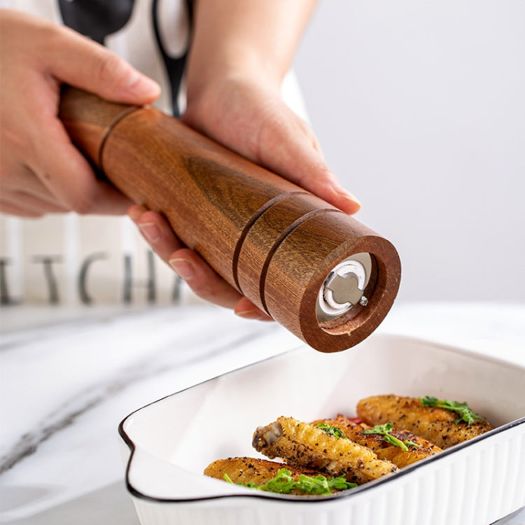 Wood Pepper Grinder Kitchen Household Manual Solid Pepper Powder Black Pepper Mill Grinder Bottle Seasoning Jar, Specification: 5 inch - Stirrer & Squeezer by PMC TechLife | Online Shopping South Africa | PMC TechLife