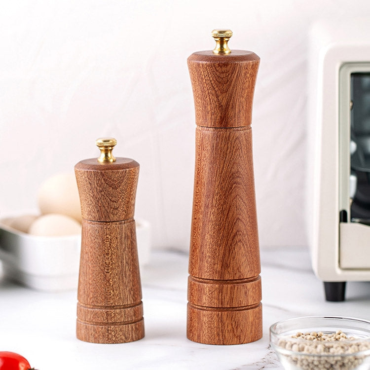 Wood Pepper Grinder Kitchen Household Manual Solid Pepper Powder Black Pepper Mill Grinder Bottle Seasoning Jar, Specification: 5 inch - Stirrer & Squeezer by PMC TechLife | Online Shopping South Africa | PMC TechLife