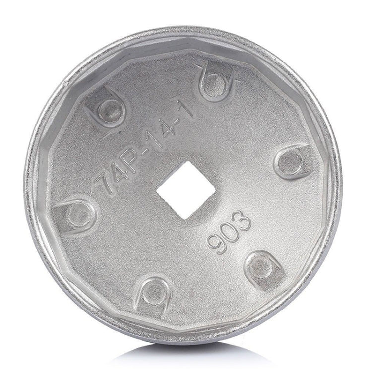 903 74mm 14 Flute Aluminum Oil Filter Wrench Socket Remover Tool for BMW AUDI Benz - Hand Tool Sets by PMC TechLife | Online Shopping South Africa | PMC TechLife