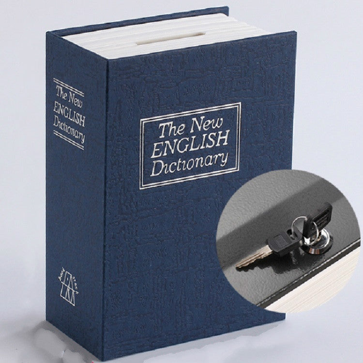Simulation English Dictionary Book Safe Piggy Bank Creative Bookshelf Decoration, Trumpet Key Version, Color:Blue - Piggy Banks by PMC TechLife | Online Shopping South Africa | PMC TechLife