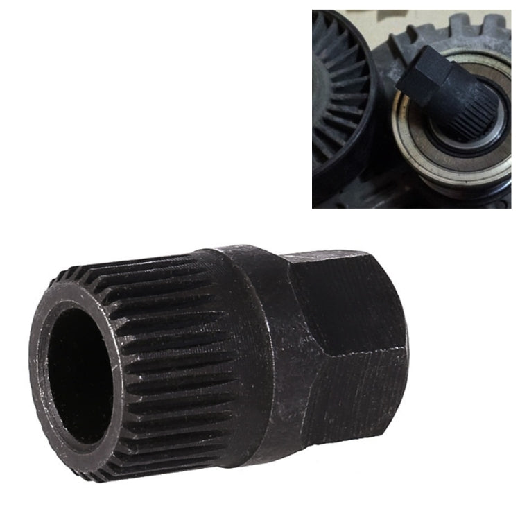 Spline Alternator Clutch Free Wheel Pulley Removal Tools Installations Socket(Black) - free shipping - PMC TechLife - Order now!