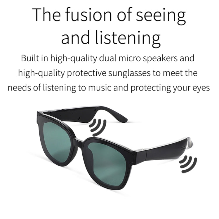 A13 Smart Audio Sunglasses Bluetooth Earphone(Dark Green) - Bluetooth Earphone by PMC TechLife | Online Shopping South Africa | PMC TechLife