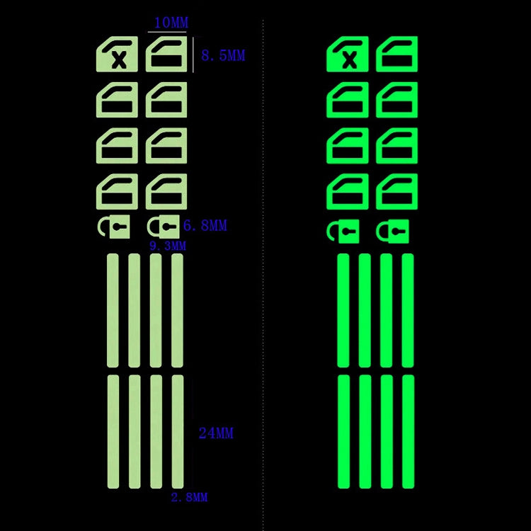 Car Window Sticker Lifter Modified Sticker Car Luminous Switch Car Window Button Car Sticker(Luminous Orange) - free shipping - PMC TechLife - Order now!