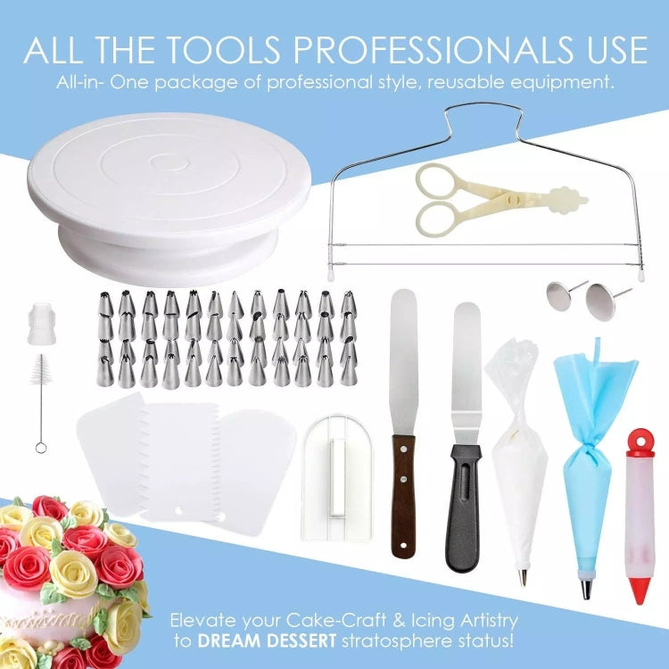 205 in 1 Cake Decorating Turntable Set Cake Decorating Mouth Baking Utensils - Food Molds by PMC TechLife | Online Shopping South Africa | PMC TechLife