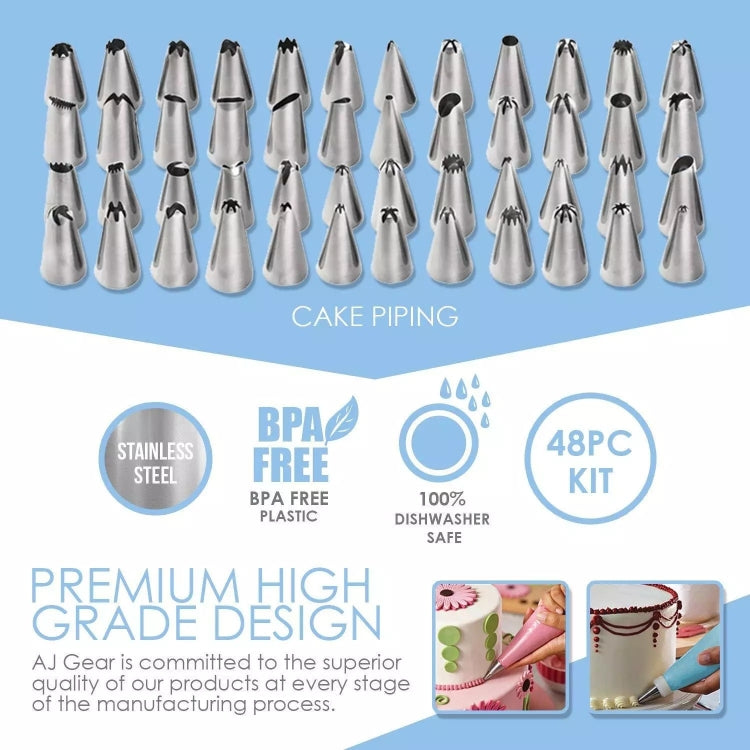 205 in 1 Cake Decorating Turntable Set Cake Decorating Mouth Baking Utensils - Food Molds by PMC TechLife | Online Shopping South Africa | PMC TechLife