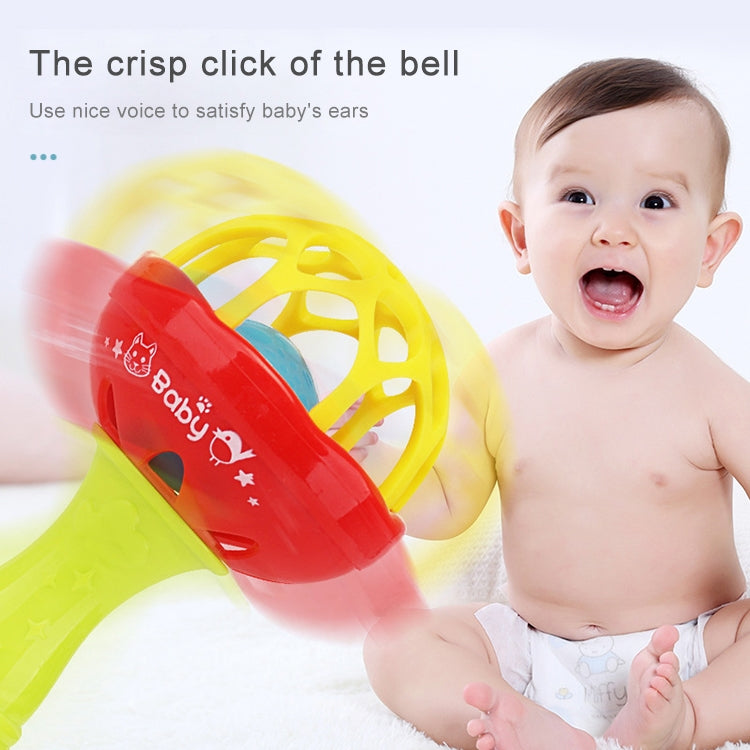 Baby Rattles Toy Intelligence Grasping Gums Plastic Hand Bell Rattle Funny Educational Toy���Color Random Delivery - Baby Toys by PMC TechLife | Online Shopping South Africa | PMC TechLife