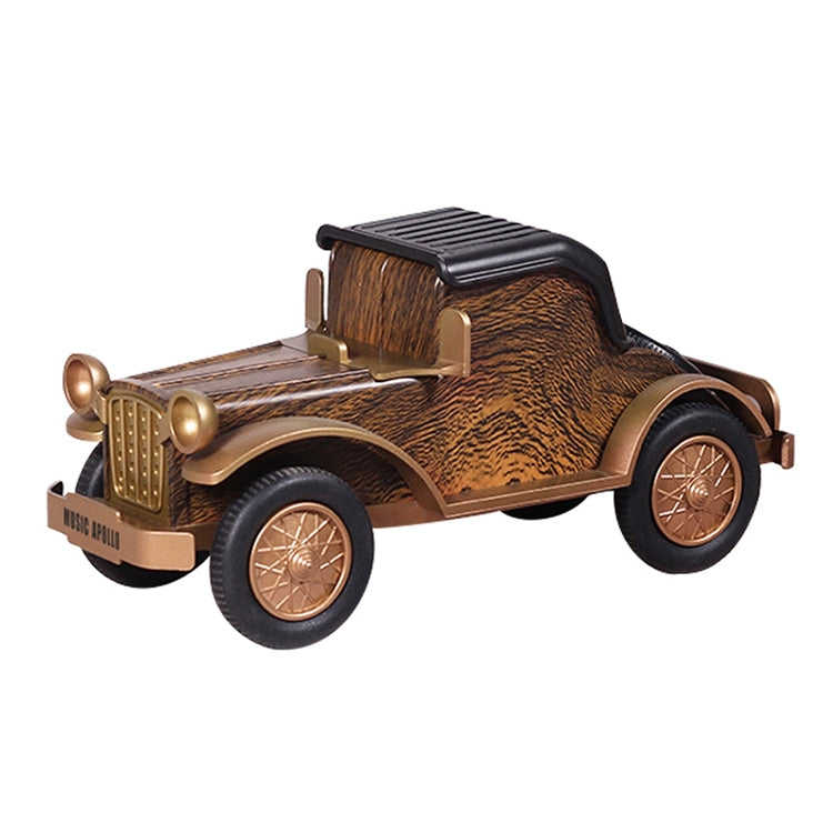 A9 Retro Wood Grain Classic Car Shape Wireless Bluetooth Speaker Subwoofer Radio Portable Mobile Phone Stand Mini Speaker(Rose Pear) - free shipping - PMC TechLife - Order now!