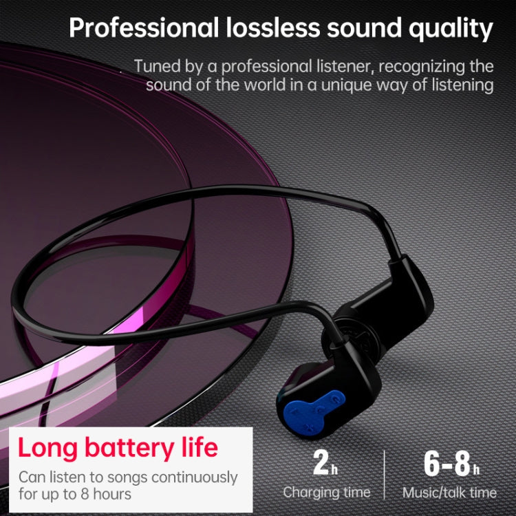 K3 Bone Conduction Bluetooth 5.0 Wireless Headphones Waterproof Headphones 16GB RAM(Red) - Bluetooth Earphone by PMC TechLife | Online Shopping South Africa | PMC TechLife