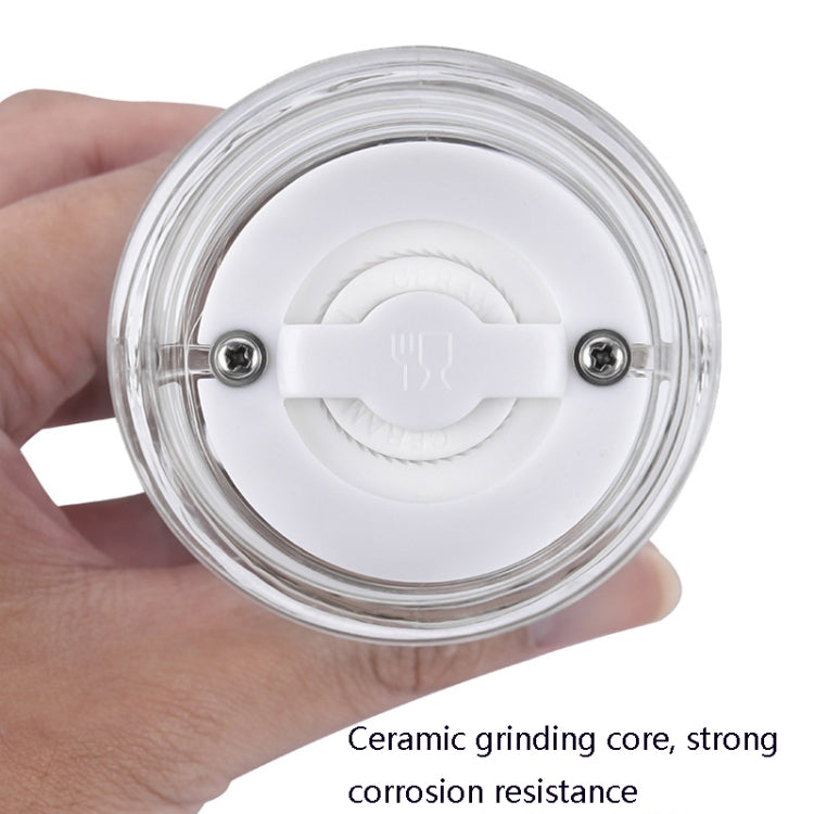 Acrylic Transparent Pepper Grinder Manual Pepper Grinder Ceramic Core Multi-Purpose Seasoning Bottle, Specification: 4 Inch - Stirrer & Squeezer by PMC TechLife | Online Shopping South Africa | PMC TechLife