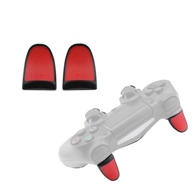 2 Pairs Gamepad Extended Buttons L2R2 Buttons Suitable For PS4(Red) - Gamepads by PMC TechLife | Online Shopping South Africa | PMC TechLife
