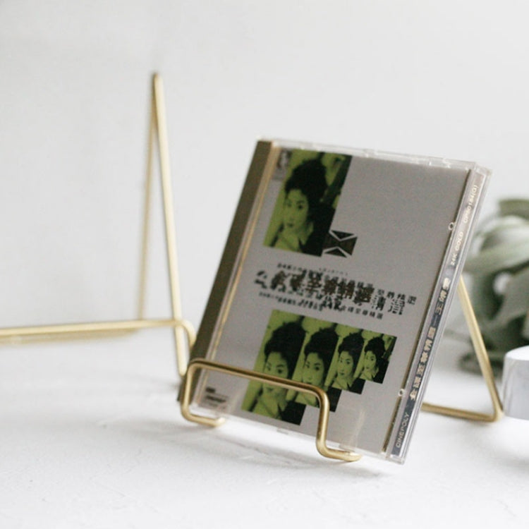 4 PCS Desktop Iron Art Plating Bracket for iPad / CD Display / Cookbook / Plate(Rose Gold) - Desktop Holder by PMC TechLife | Online Shopping South Africa | PMC TechLife