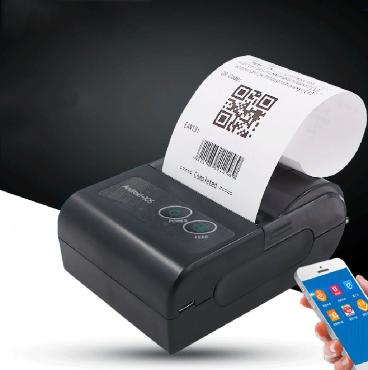 58HB6 Portable Bluetooth Thermal Printer Label Takeaway Receipt Machine, Supports Multi-Language & Symbol/Picture Printing, Model: EU Plug (English) - Printer by PMC TechLife | Online Shopping South Africa | PMC TechLife
