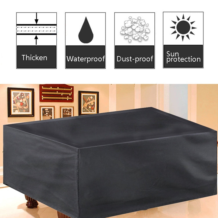 Billiard Table Dust Cover Billiard Protective Cover Water-Repellent Furniture Cover, Size: 225x116x82cm(Black) - free shipping - PMC TechLife - Order now!