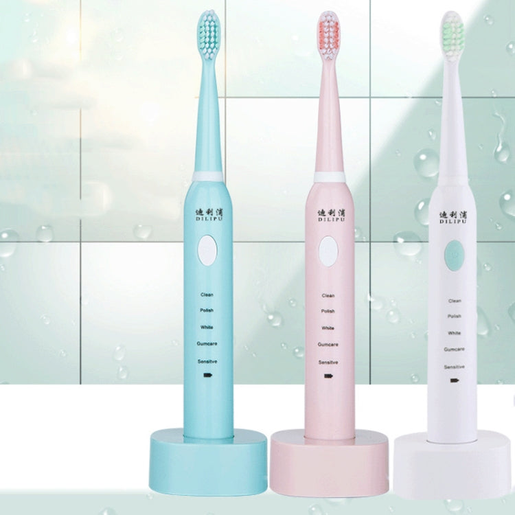 DELIPU Electric Toothbrush Rechargeable Sonic 5-Speed Adjustment Children Adult Household Waterproof Soft Hair Whitening Toothbrush USB Charging Stand (Blue) - Toothbrushes by PMC TechLife | Online Shopping South Africa | PMC TechLife