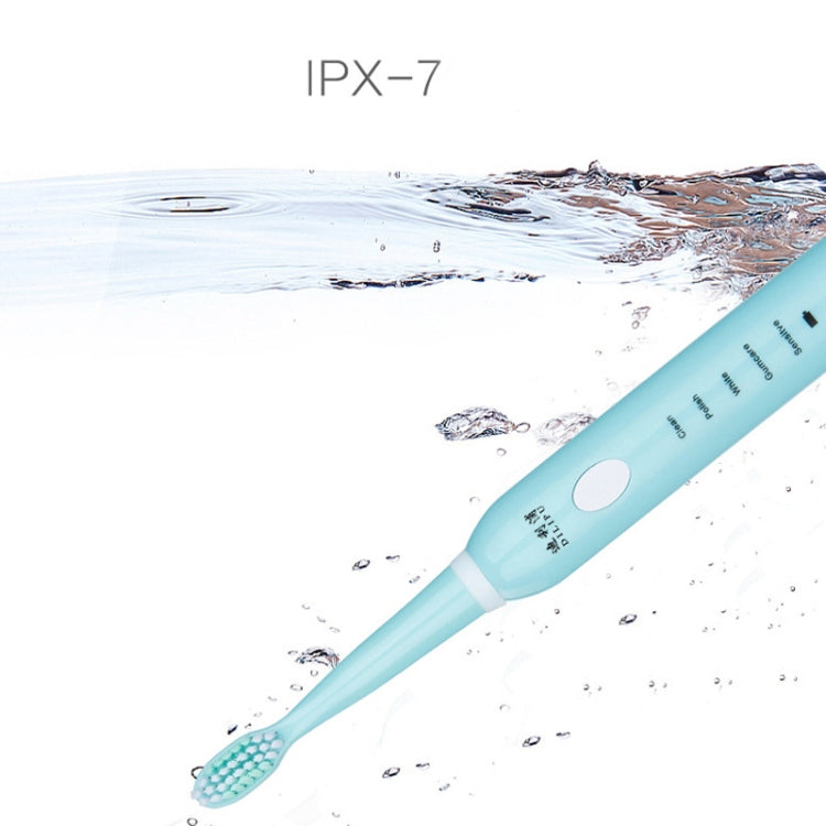DELIPU Electric Toothbrush Rechargeable Sonic 5-Speed Adjustment Children Adult Household Waterproof Soft Hair Whitening Toothbrush USB Charging Stand (Blue) - Toothbrushes by PMC TechLife | Online Shopping South Africa | PMC TechLife