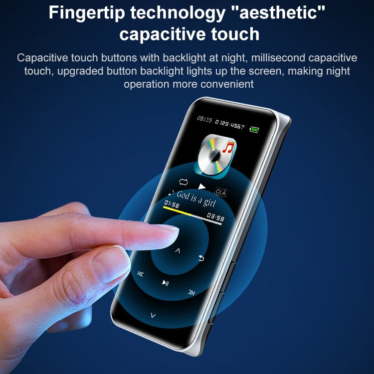 M22 Portable Bluetooth Touch Screen MP3 Player Recorder E-Book, Memory Capacity: 4GB(Black) - MP3 Player by PMC TechLife | Online Shopping South Africa | PMC TechLife