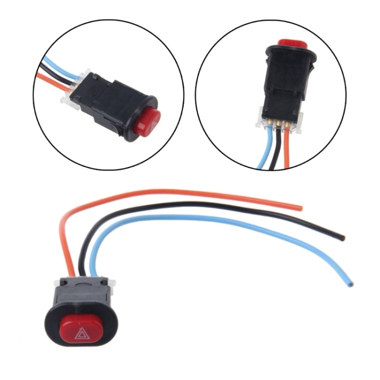 Motorcycle Hazard Light Switch Double Warning Flasher Emergency Signal - Electrical System by PMC TechLife | Online Shopping South Africa | PMC TechLife | Buy Now Pay Later Mobicred