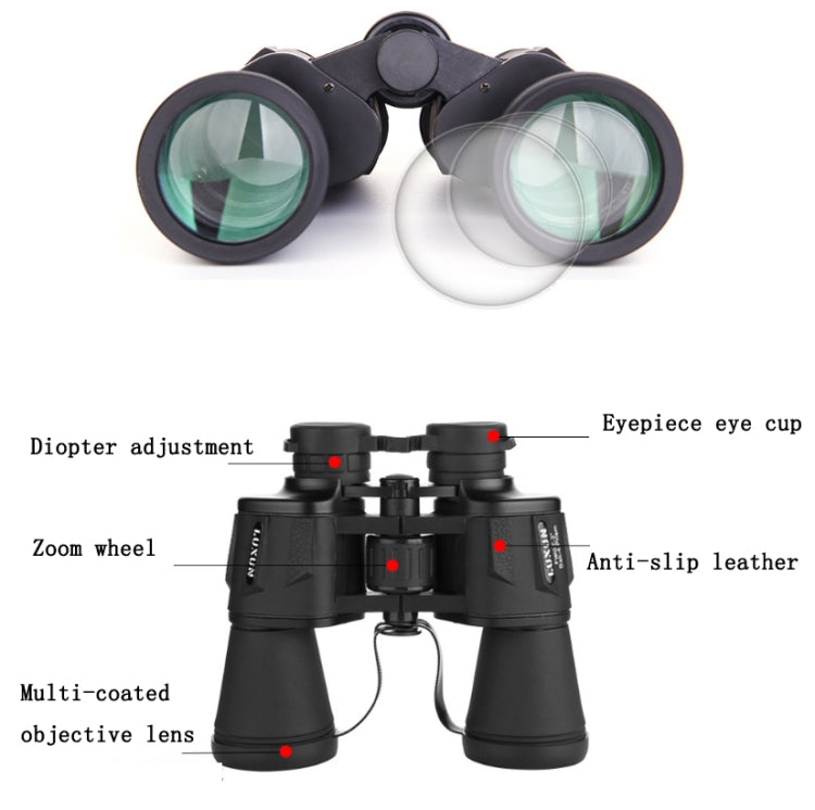 Luxun 20X50 Outdoor Binoculars  Low Light Night Vision Non-Infrared High Power Binoculars(Black) - free shipping - PMC TechLife - Order now!