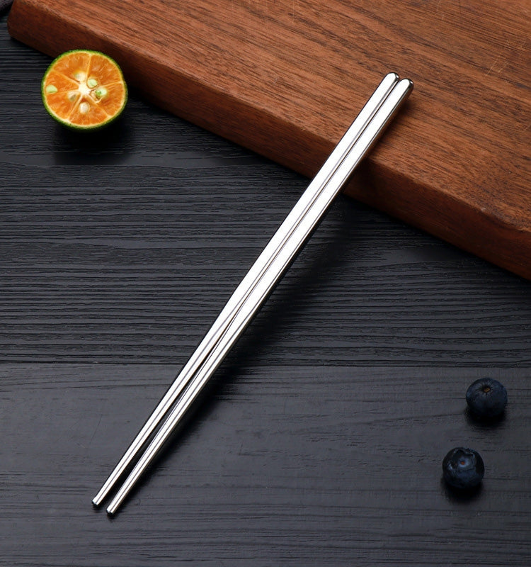 1 Pairs 304 Stainless Steel Chopsticks Non-Slip Tableware Adult Chopsticks - Cutlery Sets by PMC TechLife | Online Shopping South Africa | PMC TechLife