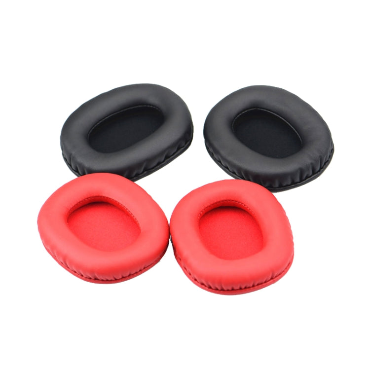 2 PCS Leather Cover Headphone Protective Cover Earmuffs For Edifier W800BT / W808BT / K800 / K830 / K815P(Black) - Earmuff & Pad by PMC TechLife | Online Shopping South Africa | PMC TechLife