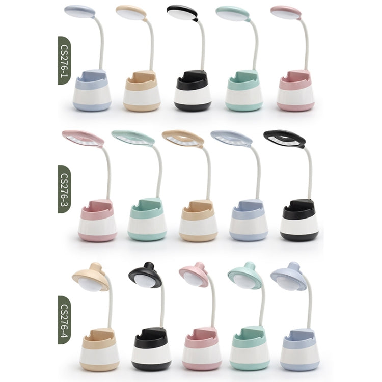 USB Charging LED Desk Light Eye Protection Lamp with Pen Holder and Phone Holder(CS276-4 Black) -  by PMC TechLife | Online Shopping South Africa | PMC TechLife