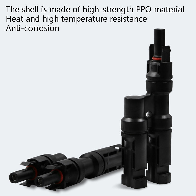 10 Sets MC4 4 in 1 MC4 Photovoltaic Connector Solar Branch Connector Solar Panel Male And Female Plug Accessories - Connectors by PMC TechLife | Online Shopping South Africa | PMC TechLife