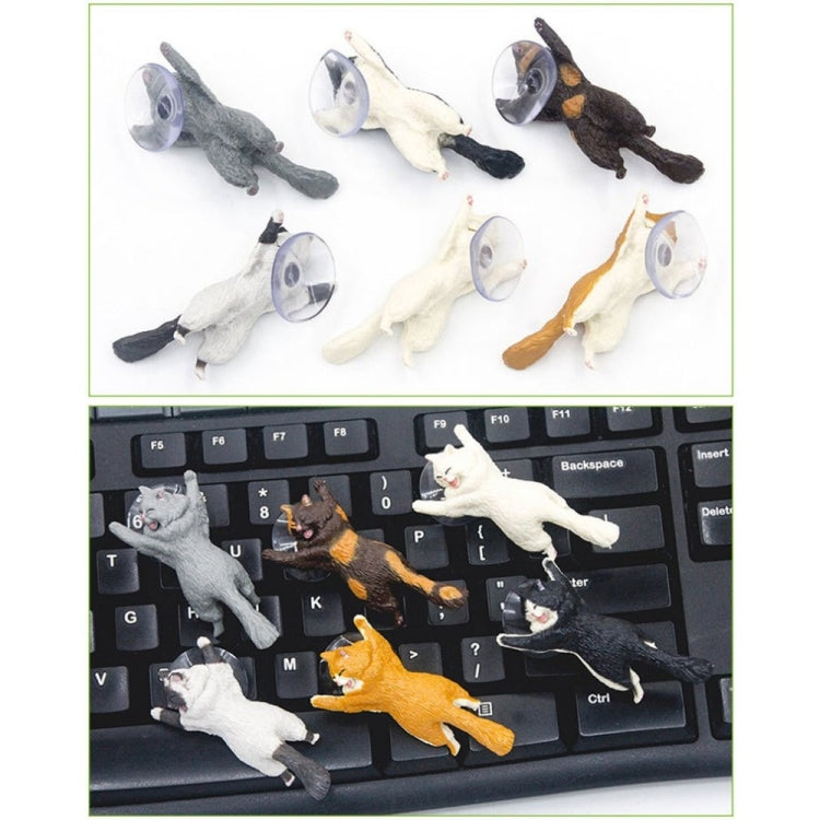 60 PCS Sucker Design Cute Cat Smartphone Holder(White 02) - Desktop Holder by PMC TechLife | Online Shopping South Africa | PMC TechLife