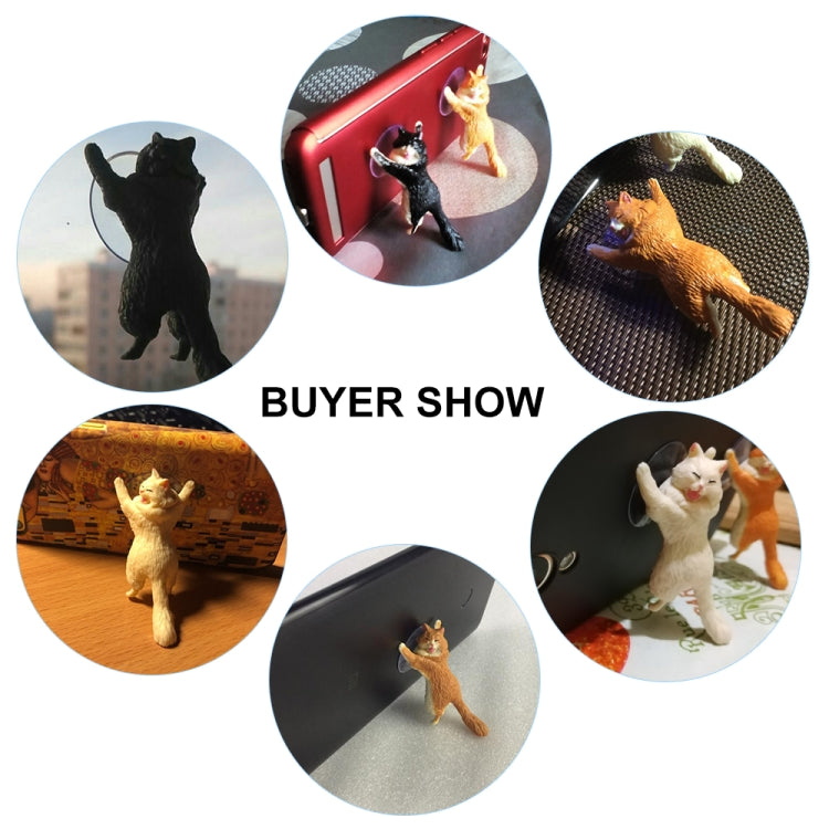 60 PCS Sucker Design Cute Cat Smartphone Holder(White 02) - Desktop Holder by PMC TechLife | Online Shopping South Africa | PMC TechLife