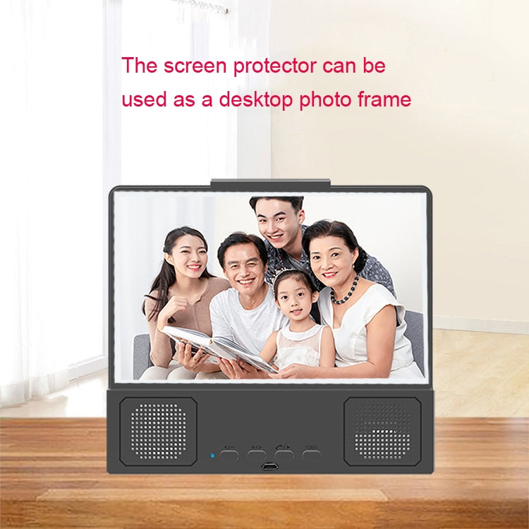 L8 8.5 Inch Mobile Phone Screen Amplifier Bluetooth Subwoofer Speaker Phone Amplifier - Screen Magnifier by PMC TechLife | Online Shopping South Africa | PMC TechLife