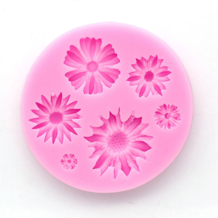 2 PCS 3D Flower Silicone Molds Fondant Craft Cake Candy Chocolate Ice Pastry Baking Tool(Pink) - Food Molds by PMC TechLife | Online Shopping South Africa | PMC TechLife