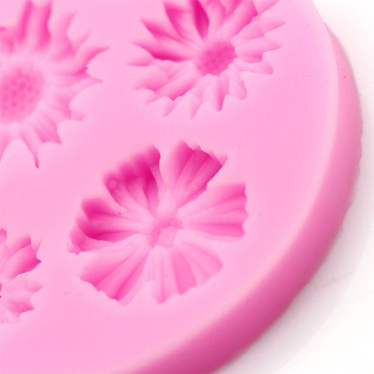 2 PCS 3D Flower Silicone Molds Fondant Craft Cake Candy Chocolate Ice Pastry Baking Tool(Pink) - Food Molds by PMC TechLife | Online Shopping South Africa | PMC TechLife