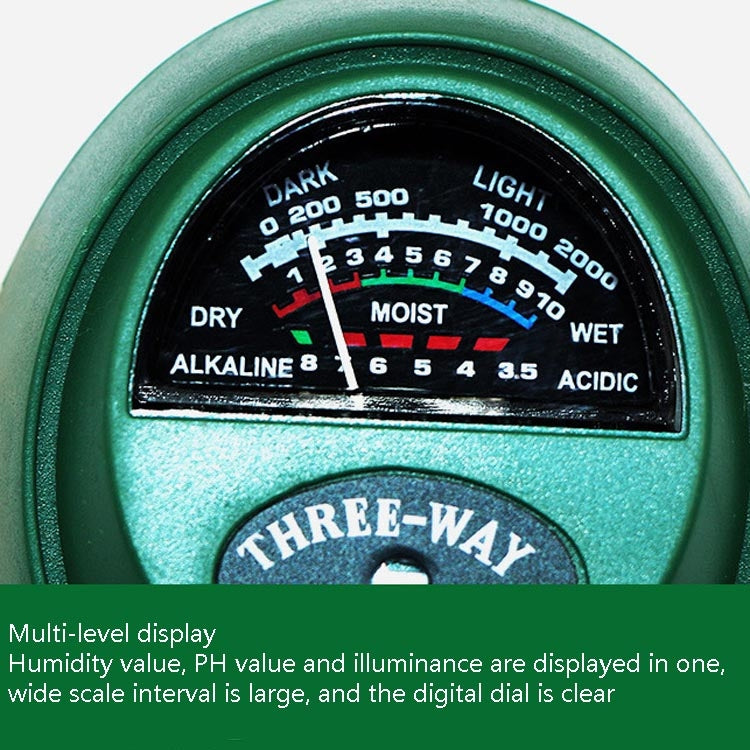 3 In 1 Soil Detector PH Value Light Intensity Test Pen Round Head Soil Dry Moisture Meter - free shipping - PMC TechLife - Order now!